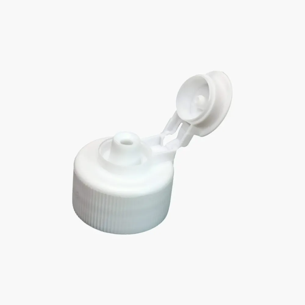 غطاء أبيض بآلية فتح وغلق (Flip-Top)